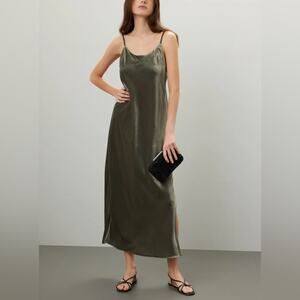 Splendid Velvet Breeze Maxi Dress Scoop Neck & Side Slit Elegance